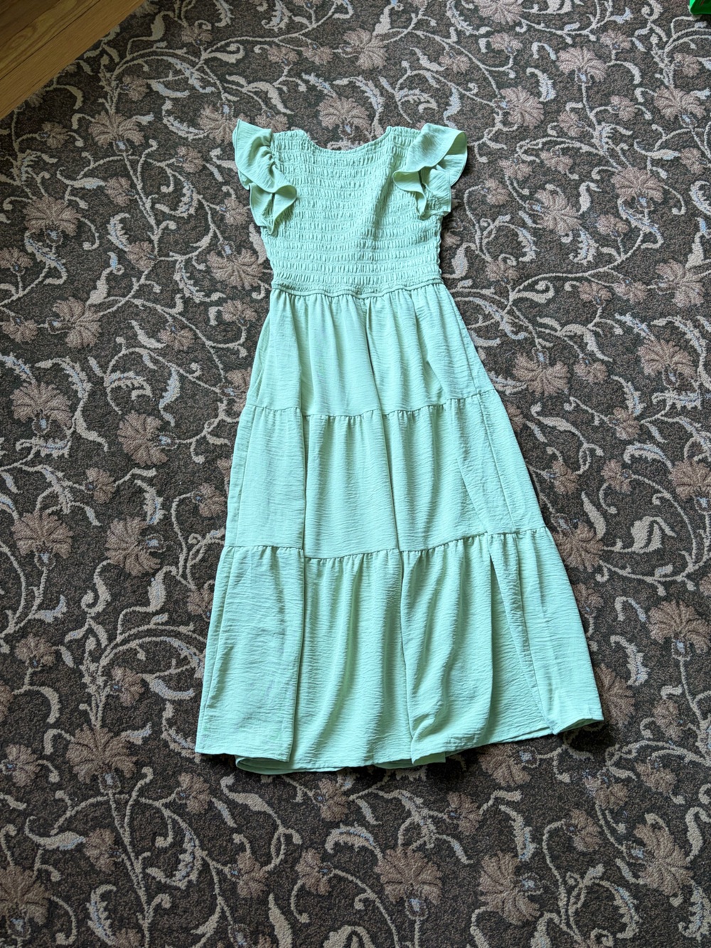 Blu Pepper Smocked Tiered Dress - Picture 3 of 3